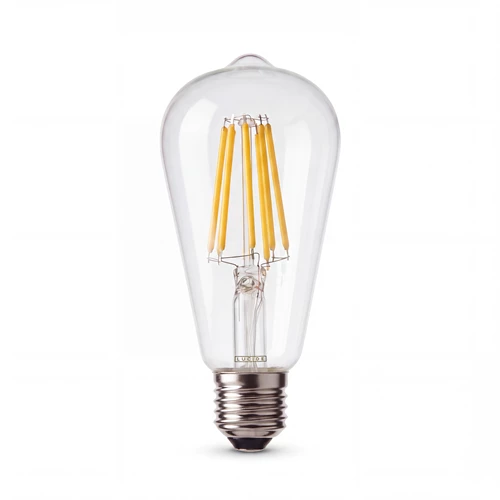 Lucide ST64 Class B - Ampoule filament - Ø 6,4 cm - LED Dim. - E27 - 1x7W 2700K - Transparent - éteint
